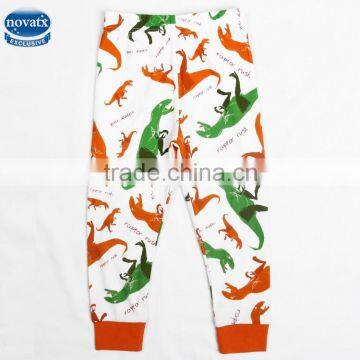 (B5772)Nova Wholesale Baby Boy Casual Pants Hot Sale White Children Garment Printing Legging Fresh Stock