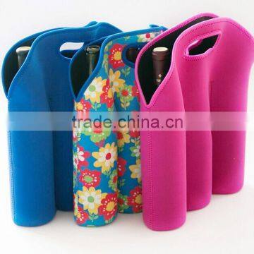 6 Pack Neoprene Beer Wine Bottle Cooler Holder Cozy