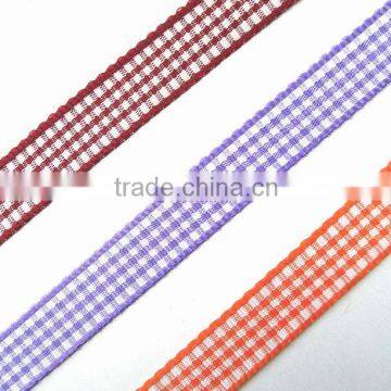 polyester tartan ribbon scottish strap scotch webbing plaid