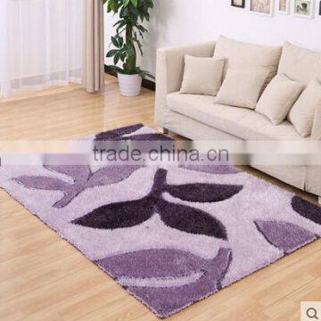 Embossed Decorative Wall To Wall Flower Pattern Carpet