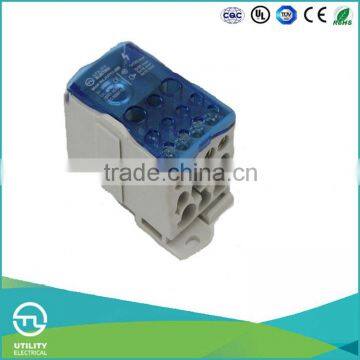 UTL Made In China Universal 1 in 7 out 1 in 12 out Terminal Block Al Cu Distribution Connector 80mm 125mm 160mm