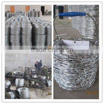 electric galvanized barbed Wire(ISO9001 Factory)