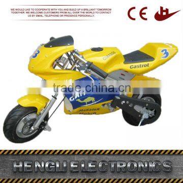 High quality electric super mini orange pocket bike