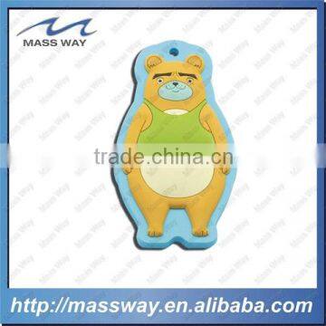 promotional custom lovely fancy 3D bear shape soft PVC keychain