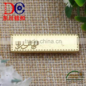 Gold Name Tag Branded Buttons for Garments Jeans Accessories photo-4