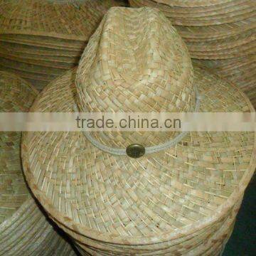 cattail and rush straw hat