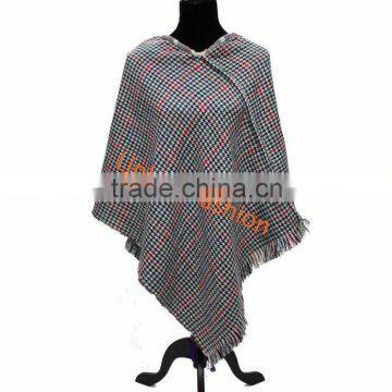 Latest Poncho With tassel Scarf Shawl blanket Poncho Scarve Wrap knitted poncho                        
                                                Quality Choice