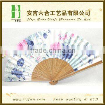 personalized Chinese style bamboo folding fan