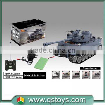 2015 hot sell R/C kids battle tank with music and shot