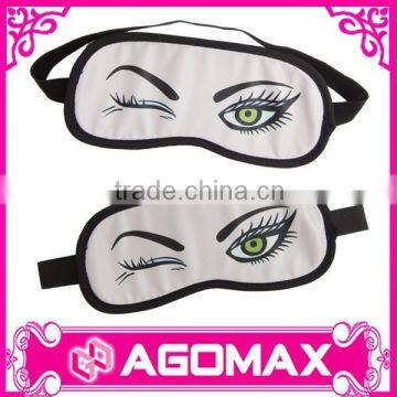 High quality airline gift sleeping microfiber printed eye mask