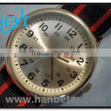 China manufacturer offer high quality interchangeable fabric strap watches nylon