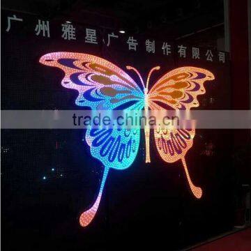 Decorative and Advertising Through Hole Led Punching Letter With Front Lighting