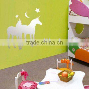 Horse shape mirror sticker