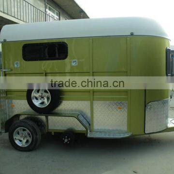 2 Horse Straight Load Deluxe Horse Floats With Kitchenette Bunk Beds Inside photo-2