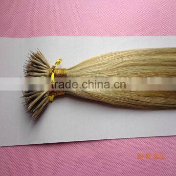 grade 7a virgin hair Russian nano ring wholesale hair extension Piano color human hair weaving