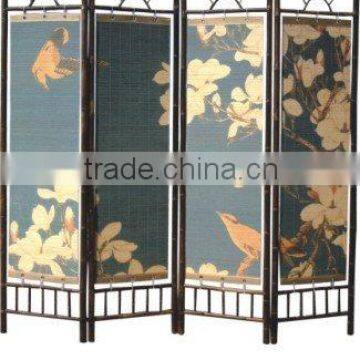 Natural Bamboo Folding Screen