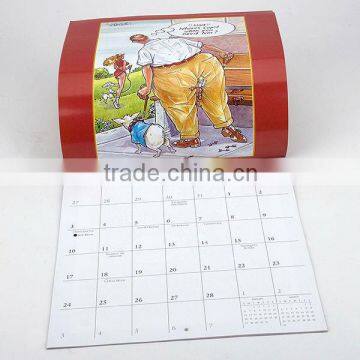 Custom traditional fook wall calendar wholesale calendar printing