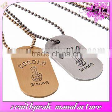 2016 Metal decoration antique dog tag,old silver dog tag,copper name tag