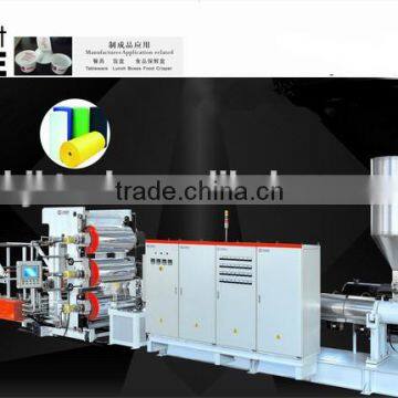 High Production Output PP/PS Plastic Sheet Extruding Machine