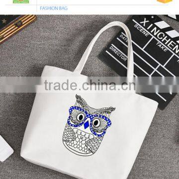 Wholesale promotional hand made canvas shopping bag,canvas tote bag