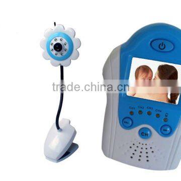 2.4G1.5'' LTPS-TFT LCD wireless & night vision &audio palm size baby monitor