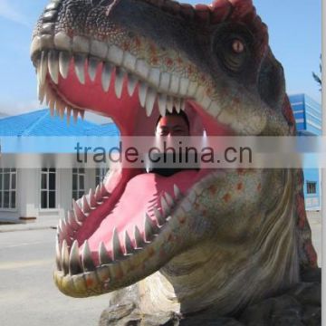 Fiberglass dinosaur model for zoo park