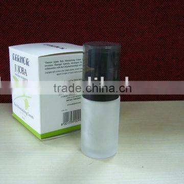 30ml cylinder bottle with black pump cosmetic bottle