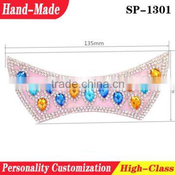 Sandals rhinestone patches glass diamond slipper shoes accessory