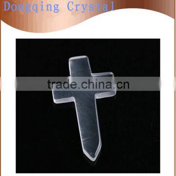 wholesale uniquel white crystal stone cross pendant