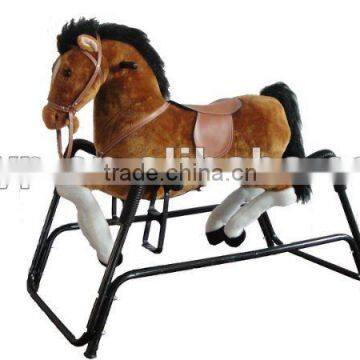 playful Plush wonder horse spring rocking horse