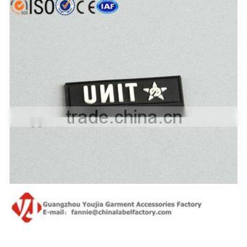 Silicone PVC Rubber Brand Letter Logo Label For Purses Bags