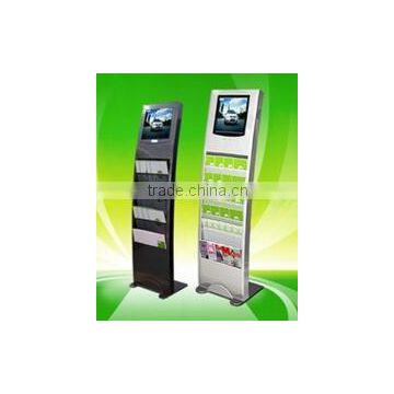 22" inch floor stand LCD AD player billboard with brochure holder