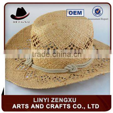 Straw Knitted Outdoor Cowboy Man Hat for Festival photo-4