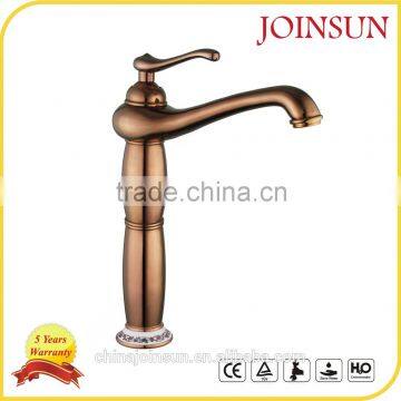 commercial rose gold brass tap