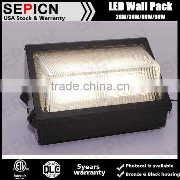 UL DLC Certification 110V-277VAC 4000K IP65 Aluminum Full Cutoff 30W 50w 80w Led Wall Pack Lights photo-2