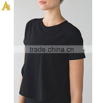 women blank fashion new trend style black t shirt