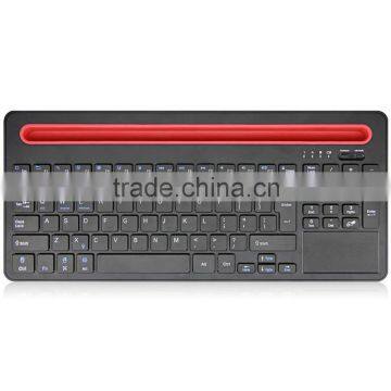 Ultra-thin Wireless Bluetooth Keyboard with Touch Pad and Card Slot for ipad Air