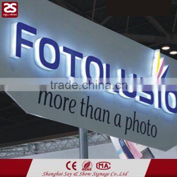 front the side lit sign led channel letter led company logo sign