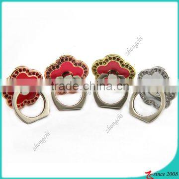 Fashion Enamel Rhinestone 360 Degree Rotation Sticky Finger Ring Holder For Smartphone Ring Holder Stand Wholesale photo-4