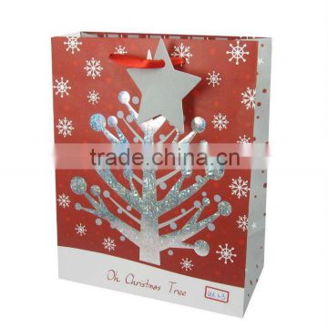 Sliver silk screen printing gift bag