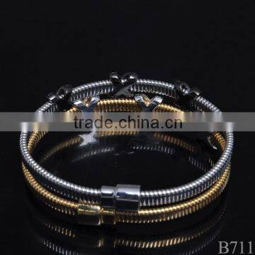 New Gold Magnetic Bracelet With Ruby Stone for Party