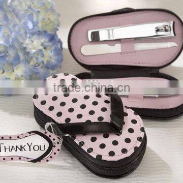Polka Slippers Manicure Set Wedding Party Gifts