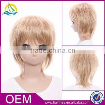 Excellent quality cosplay cartoon anime wig Axis Powers Hetalia weden naruto cosplay wig factory in Guangzhou