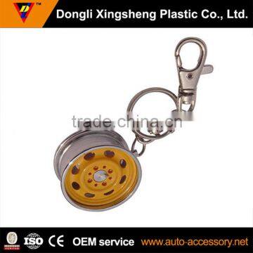 car wheel promotional custom metal key ring