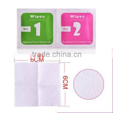 non-woven cloth multi-purpose mobile phone screen wipes individual package