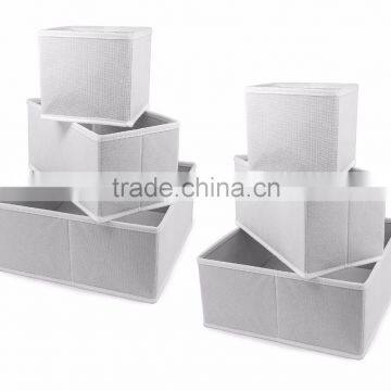 Foldable Storage Drawer Closet Dresser Organizer Bins for Underwear, Bras, Socks, Ties, Scarves, Accessories and More - 6 Piece photo-2