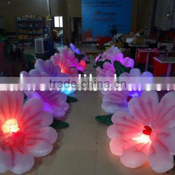 lighted inflatable flowers for decoration