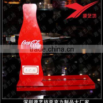 Good sale bottle shaped acrylic menu holder stands