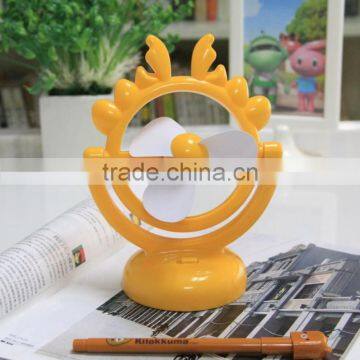 Hot sale animal cartoon usb mini desk fan