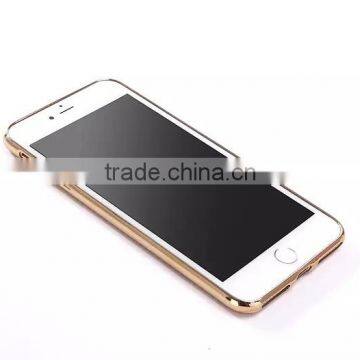 Wholesale New Electroplate Tpu Case for Iphone 7 With Litchi Leather Back Cover , for Iphone 7 Luxury Leather Texture Tpu Case photo-4